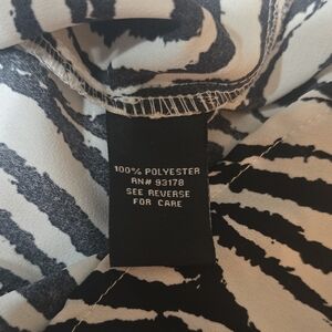 Premise Zebra Pattern Blouse in Black and White